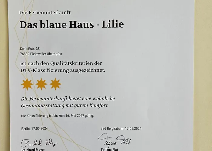 Blaue Haus Pleisweiler-Oberhofen